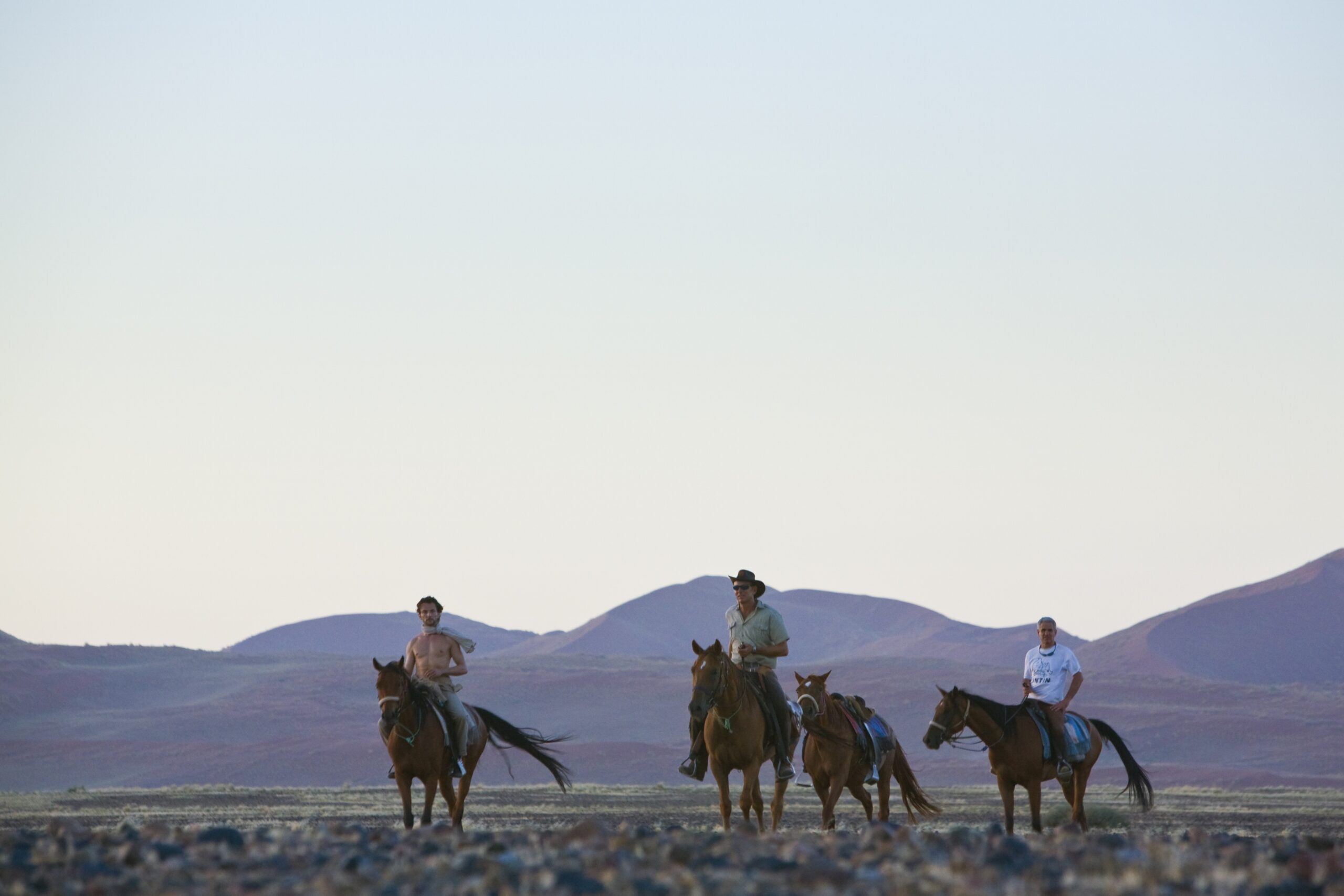 A horseback desert safari 