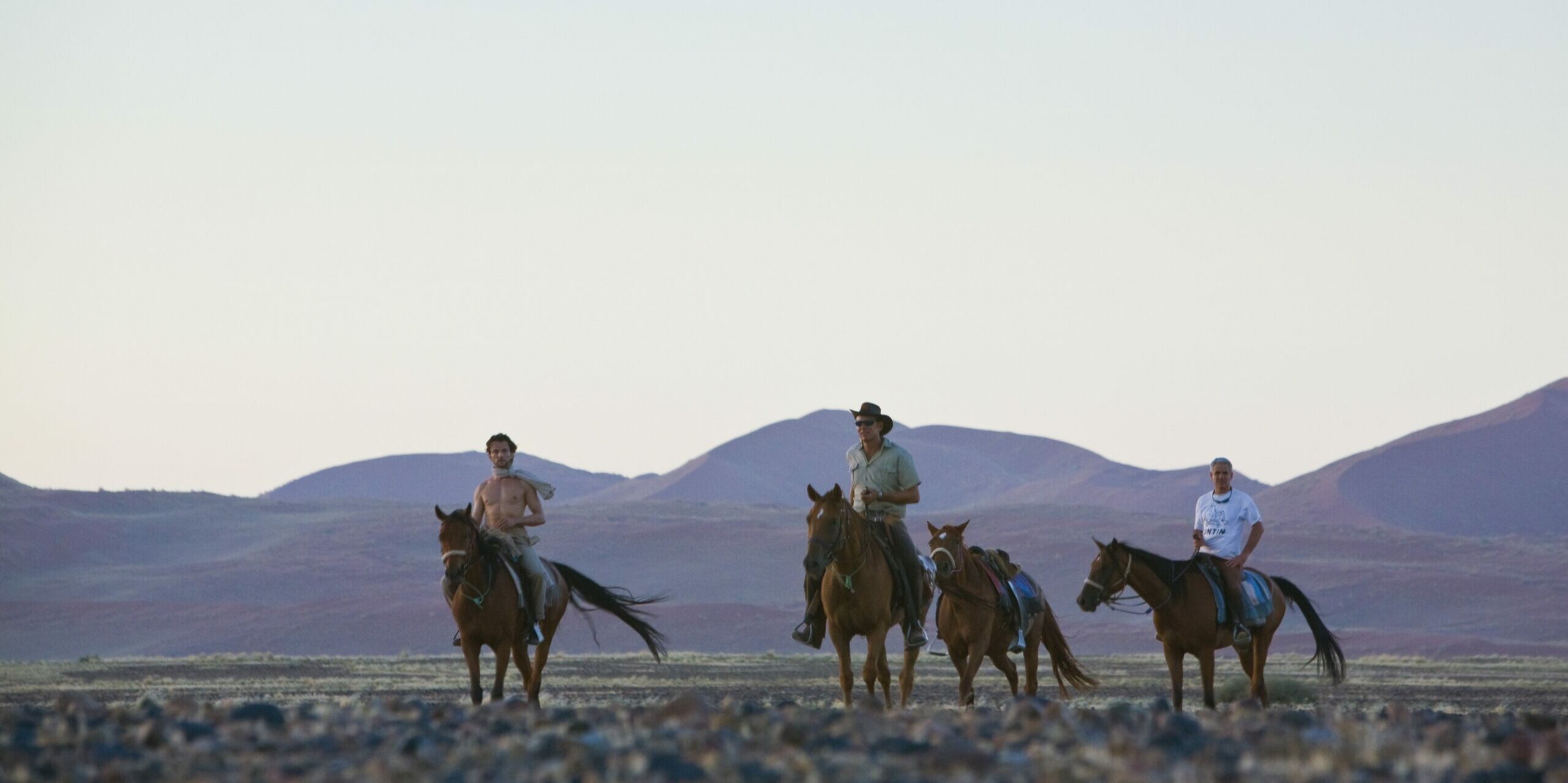 A horseback desert safari 